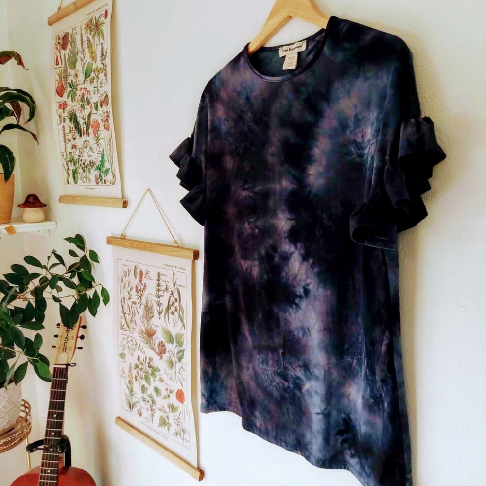 Small - Cotton Emporium - Blue Tie Dye Mini T-Shirt